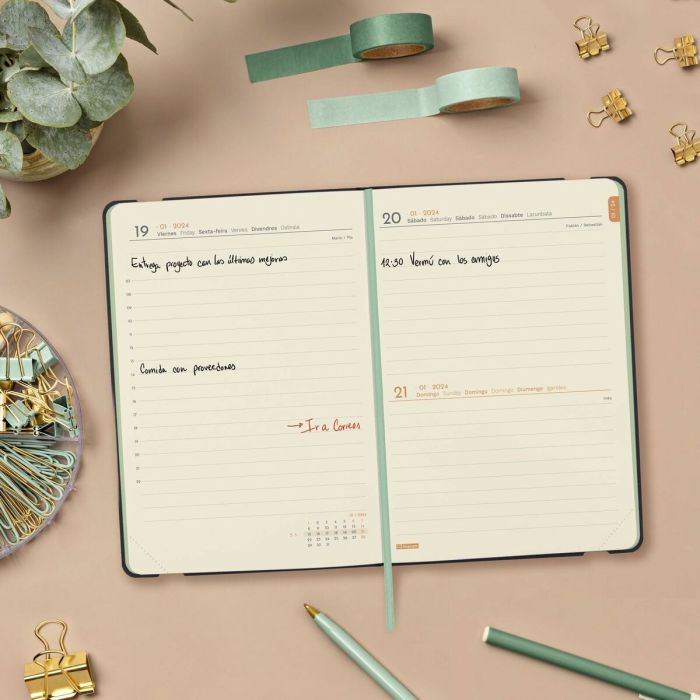 Agenda Finocam Flexy Joy Confeti 2024 Verde Claro 11,8 x 16,8 cm 3 Agenda Finocam Flexy Joy Confeti 2024 Verde Claro 11,8 x 16,8 cm 3