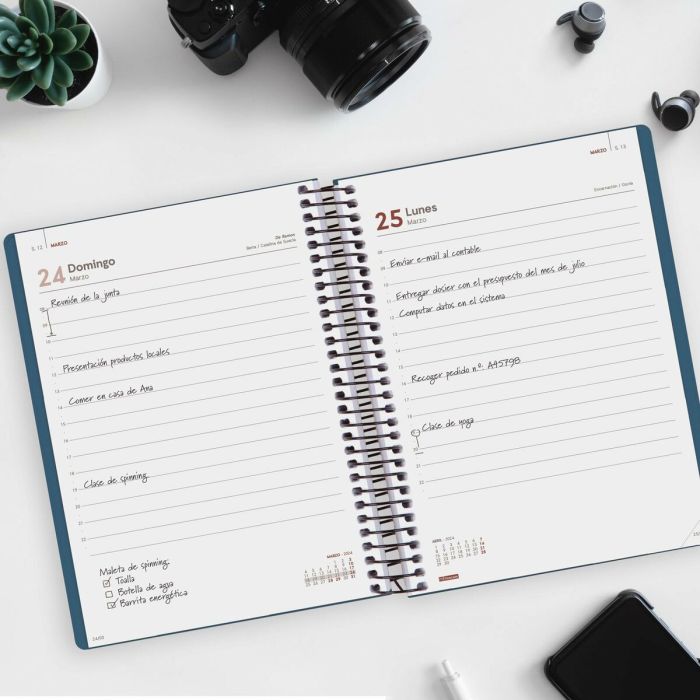 Agenda Finocam MY 2024 Azul A5 15,5 x 21,2 cm 3 Agenda Finocam MY 2024 Azul A5 15,5 x 21,2 cm 3