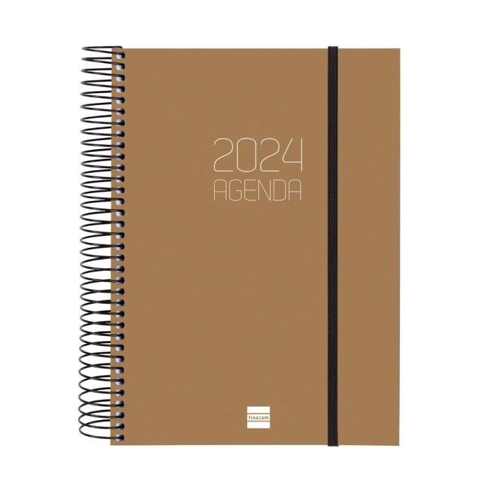 Finocam agenda espiral opaque e10 1dp 155x212mm marrón 2024 Finocam agenda espiral opaque e10 1dp 155x212mm marrón 2024