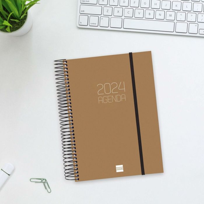 Agenda Finocam Opaque 2024 Marrón A5 15,5 x 21,2 cm 3 Agenda Finocam Opaque 2024 Marrón A5 15,5 x 21,2 cm 3