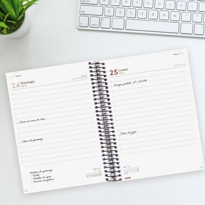 Agenda Finocam Opaque 2024 Marrón A5 15,5 x 21,2 cm 2 Agenda Finocam Opaque 2024 Marrón A5 15,5 x 21,2 cm 2