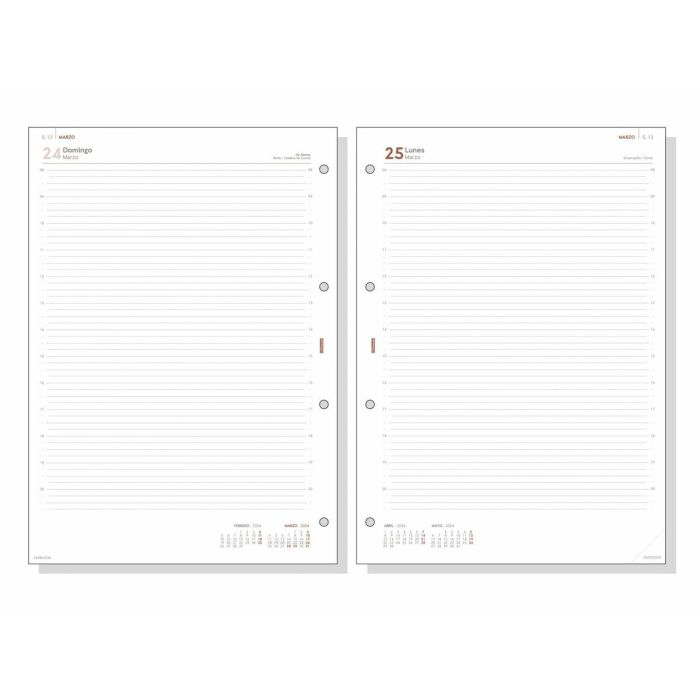 Recambio para Agenda Finocam Open R4098 2024 Blanco 21 x 29,7 cm 1 Recambio para Agenda Finocam Open R4098 2024 Blanco 21 x 29,7 cm 1