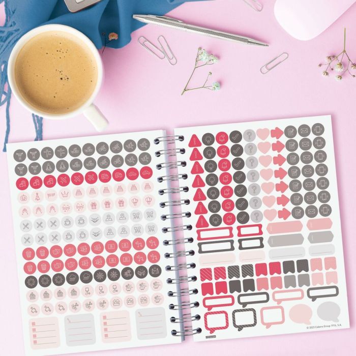 Finocam agenda espiral you e10 1dp 155x212mm poppy 2024