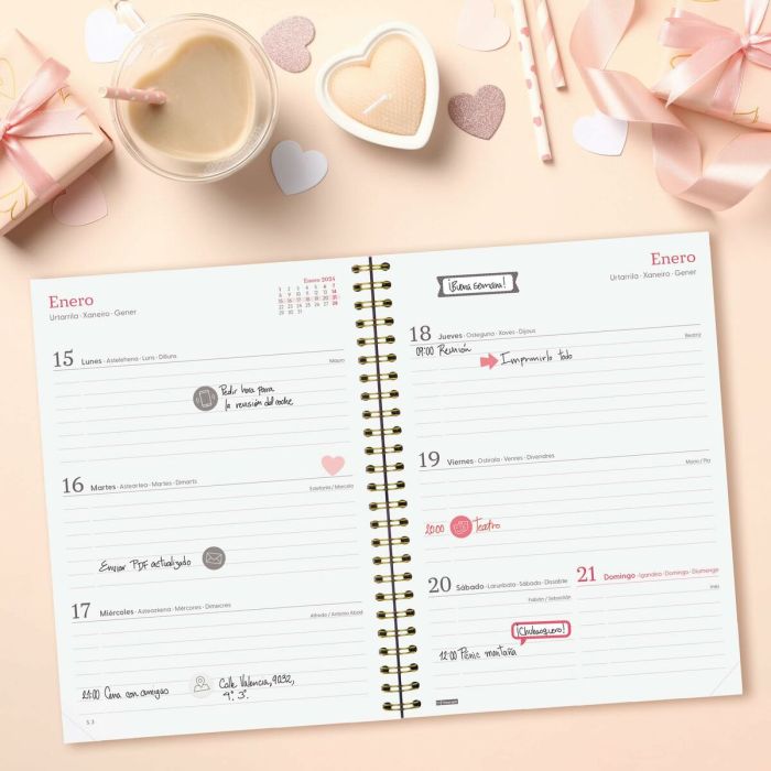 Agenda Finocam You Flower 2024 Multicolor A5 15,5 x 21,2 cm 5 Agenda Finocam You Flower 2024 Multicolor A5 15,5 x 21,2 cm 5