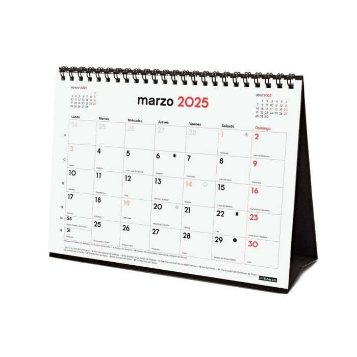 Calendario de pared Finocam Papel 2024-2025 21 x 15 cm 16 Meses 4 Calendario de pared Finocam Papel 2024-2025 21 x 15 cm 16 Meses 4
