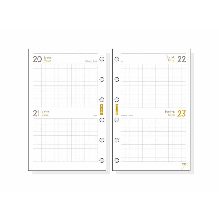 Recambio para Agenda Finocam CLASSIC C297 602 2025 7,3 x 11,4 cm 2