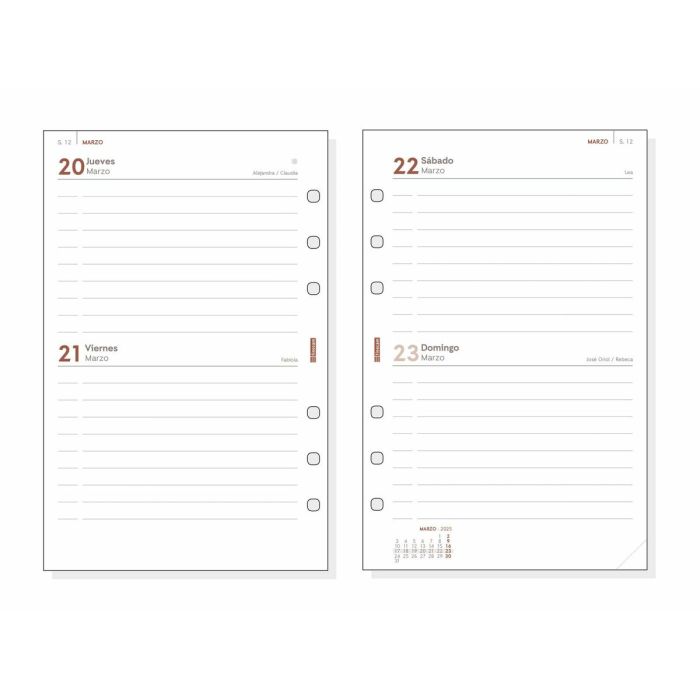 Recambio para Agenda Finocam OPEN R597 2025 11,7 x 18,1 cm 2 Recambio para Agenda Finocam OPEN R597 2025 11,7 x 18,1 cm 2