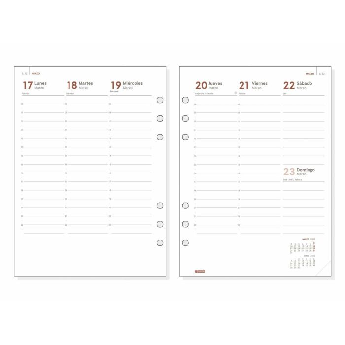 Recambio para Agenda Finocam OPEN R1099 2025 15,5 x 21,5 cm 2