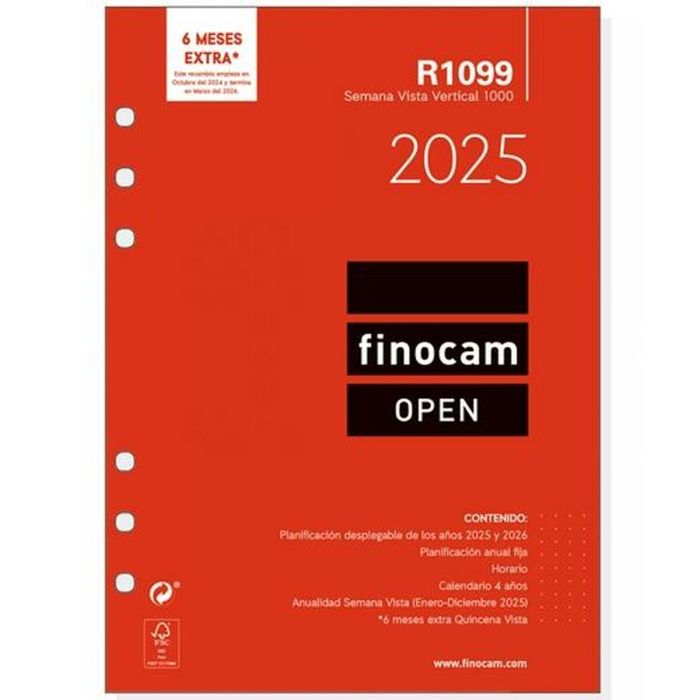 Finocam Recambio Anual Open R1099 1000-155x215 mm Svv 2025