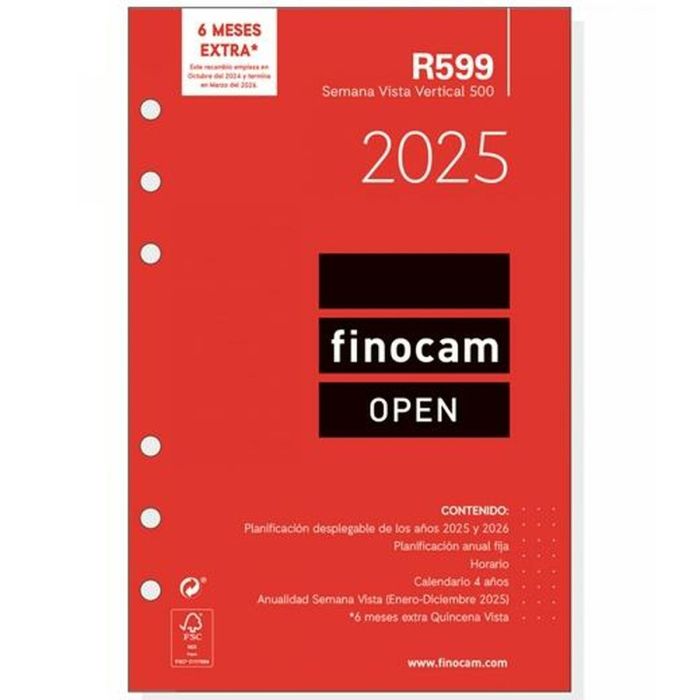 Finocam Recambio Anual Open R599 500-117x181 mm Svv 2025