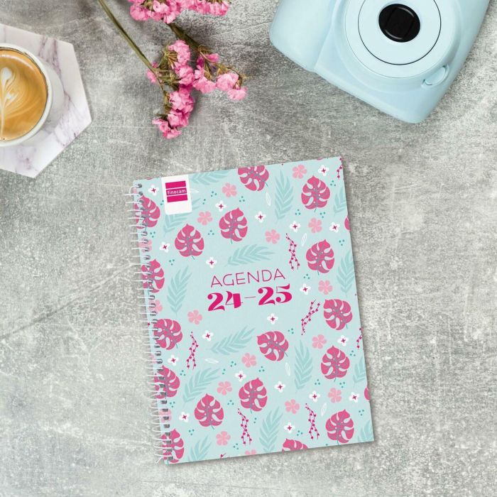 Agenda Finocam COOL Multicolor Cuarto 15,5 x 21,2 cm Selva 2024-2025 4