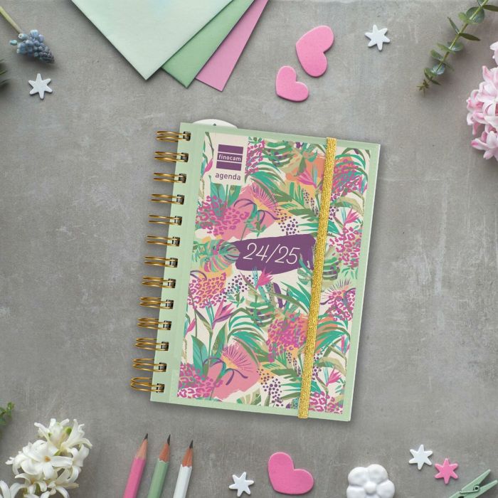 Agenda Finocam 8º SVH Tropic Verde Multicolor 1/8 12 x 16,4 cm 2024-2025 4