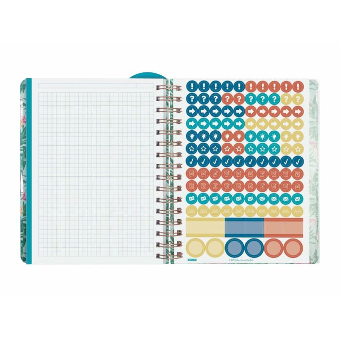 Agenda Finocam Tropic Multicolor A5 2024-2025 Docente (1 unidad) 2