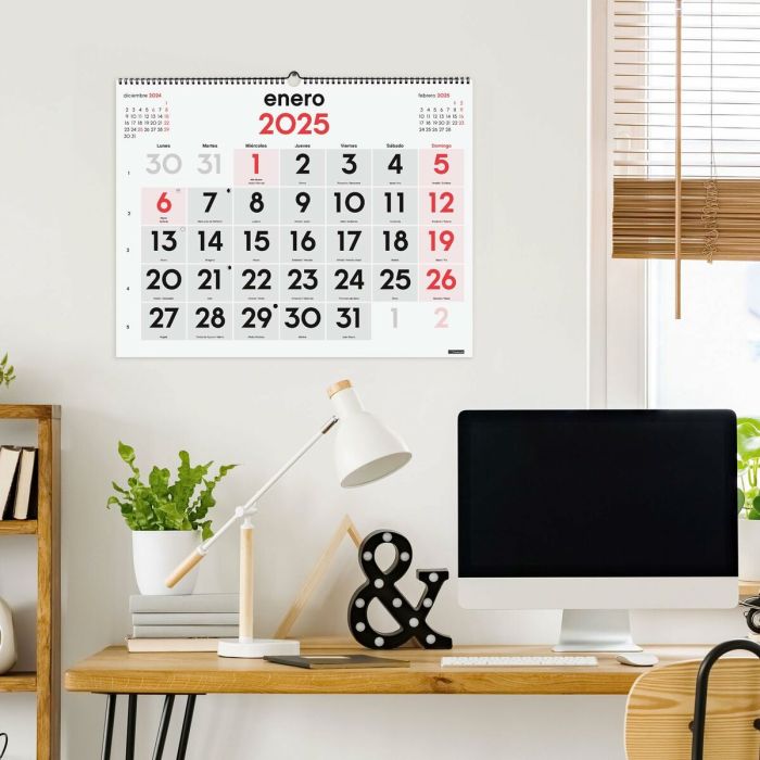 Calendario de pared Finocam Papel 2025 54 x 42 cm 5