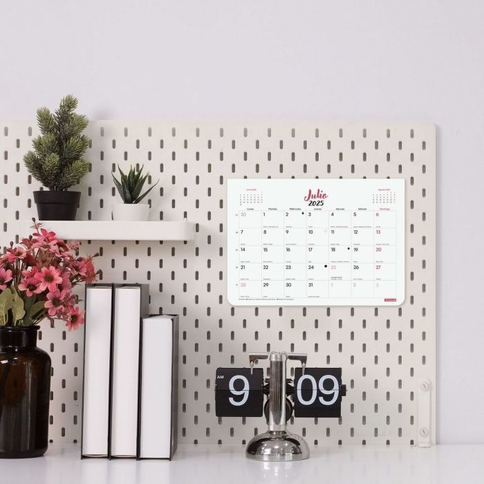 Calendario de pared Finocam CHIC Blanco Papel 2025 21 x 15 cm 6