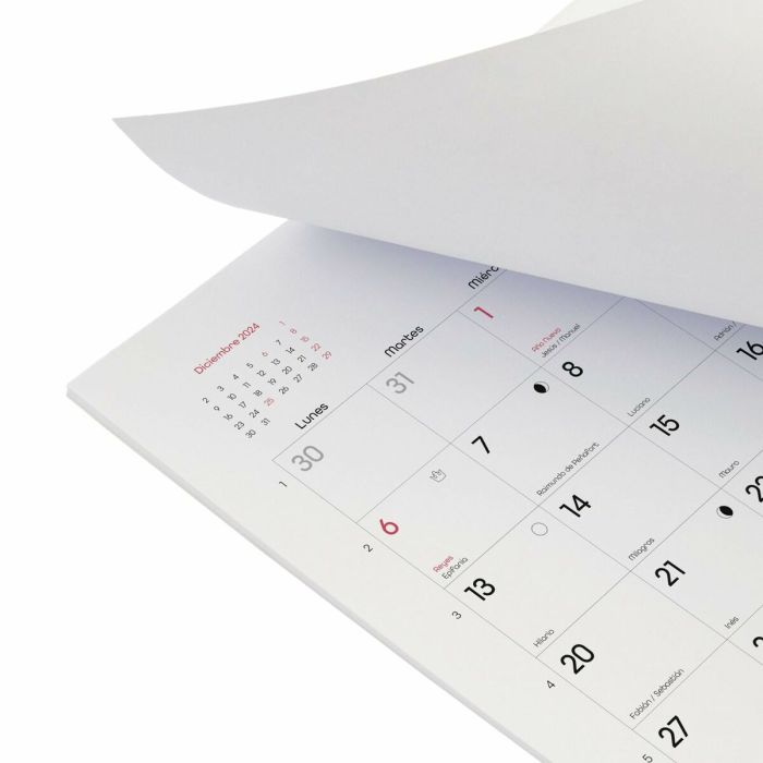 Calendario de pared Finocam CHIC Blanco Papel 2025 21 x 15 cm 3