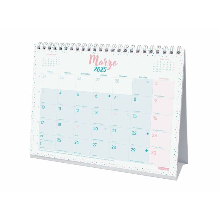 Calendario de Sobremesa Finocam CHIC Turquesa Papel 21 x 15 cm 2025 2