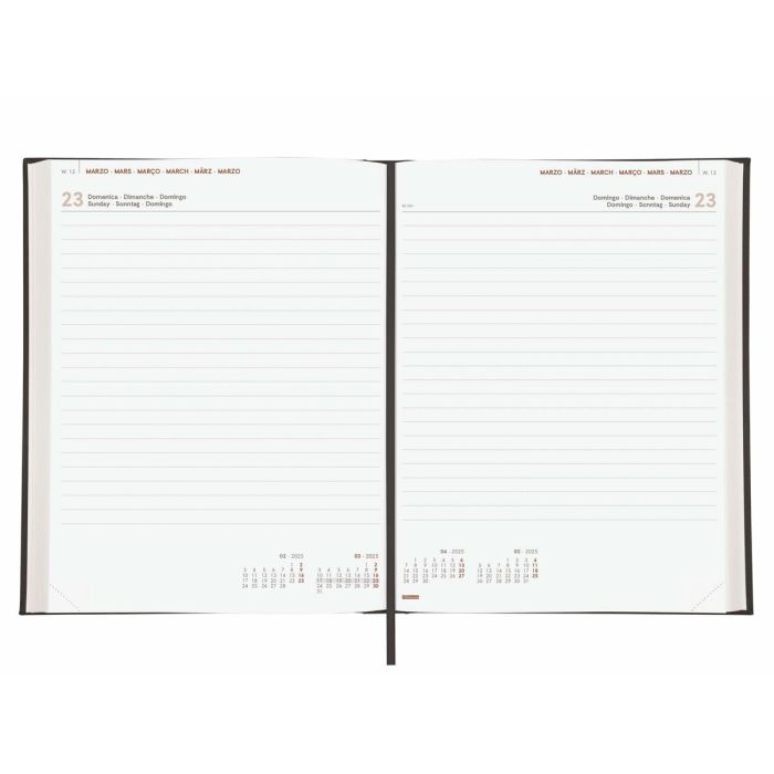 Agenda Finocam DYNAMIC MILANO Y12 Negro 21 x 27 cm 2025 3