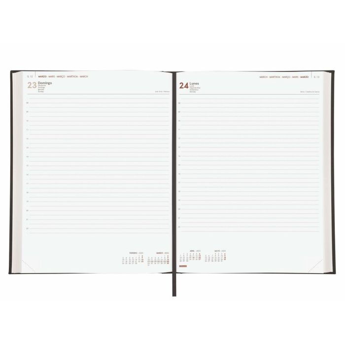 Agenda Finocam DYNAMIC MILANO Y12 Negro 21 x 27 cm 2025 3