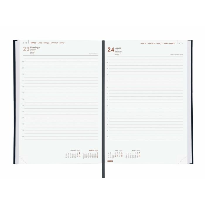 Agenda Finocam DYNAMIC MILANO Y11 Negro 16,5 x 24 cm 2025 3