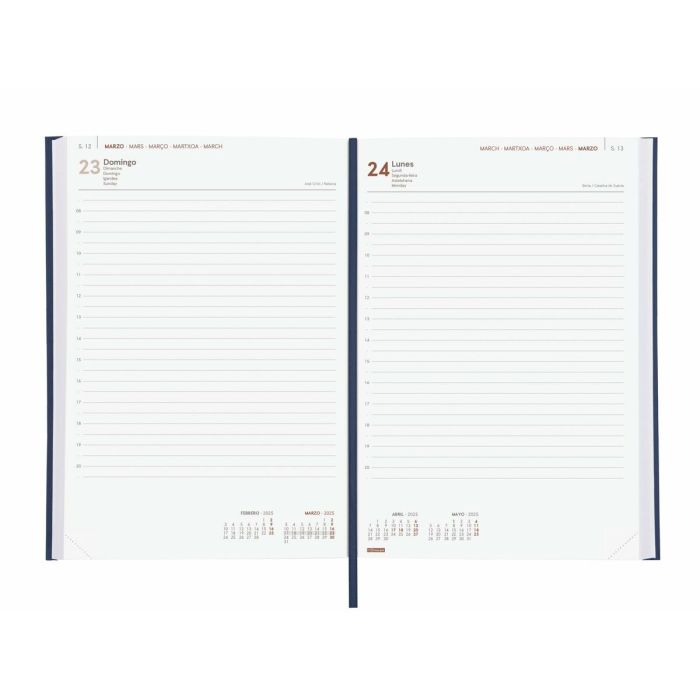 Agenda Finocam DYNAMIC MILANO Y11 Azul 16,5 x 24 cm 2025 3