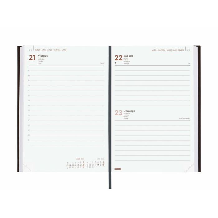 Agenda Finocam DYNAMIC MILANO Y10 Negro A5 14 x 20,4 cm 2025 7