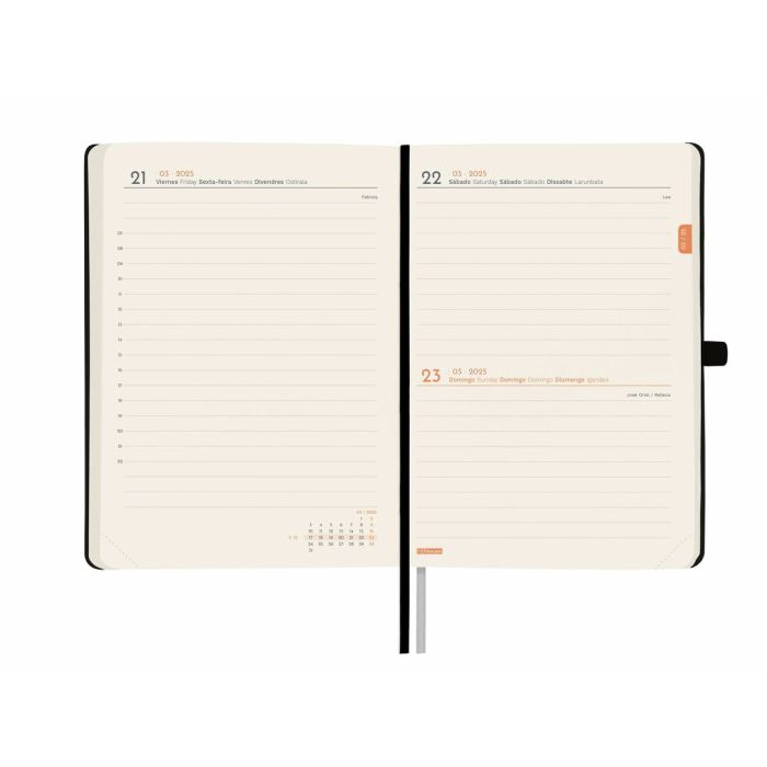 Agenda Finocam MINIMAL Negro 11,8 x 16,8 cm 2025 4