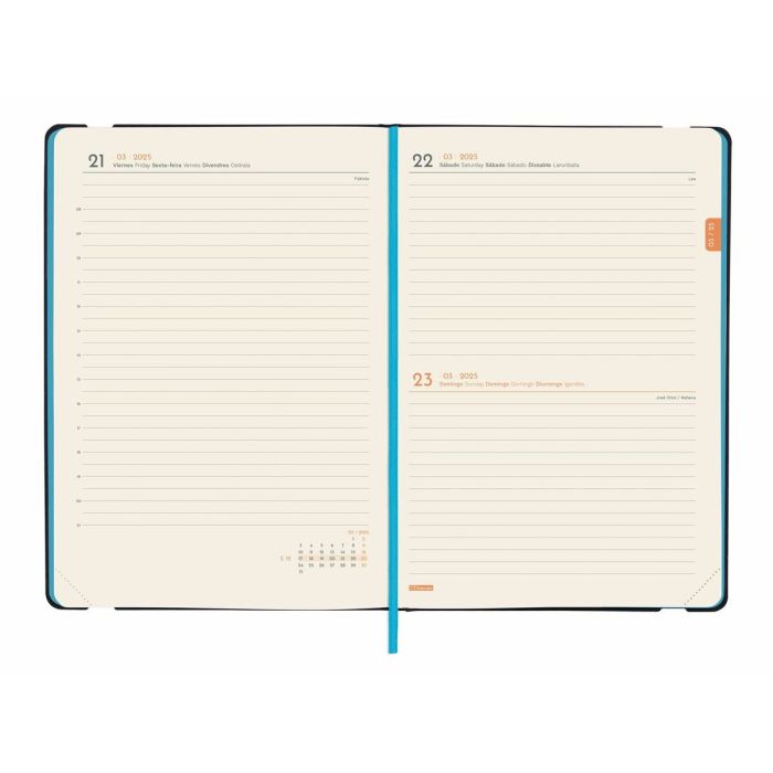 Agenda Finocam FLEXI Negro A5 14,8 x 21 cm 2025 Lisa 4 Agenda Finocam FLEXI Negro A5 14,8 x 21 cm 2025 Lisa 4