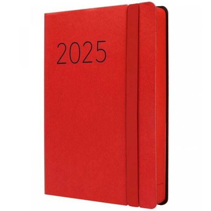 Finocam Agenda Anual Flexi Lisa F4-118x168 mm 1Dp Rojo 2025