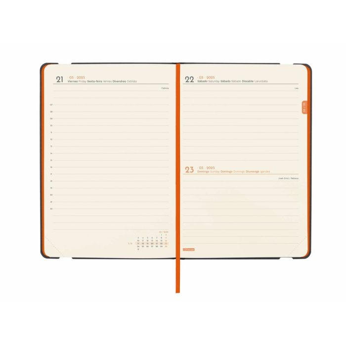 Agenda Finocam FLEXI Azul 11,8 x 16,8 cm 2025 Lisa 4