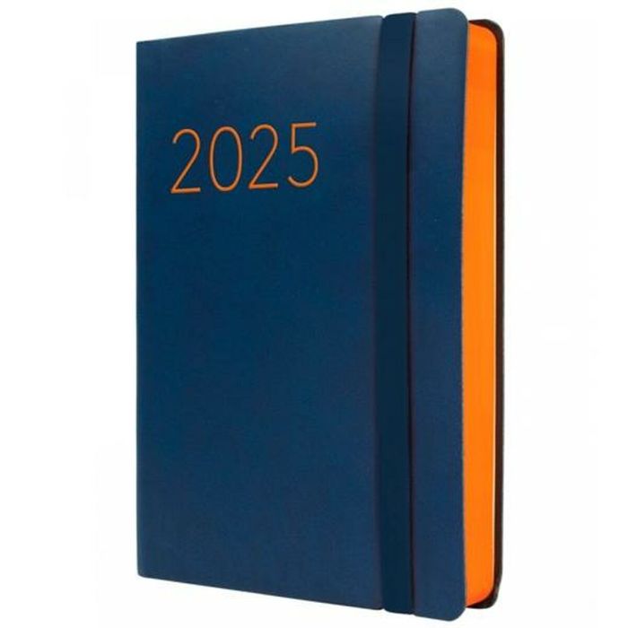 Finocam Agenda Anual Flexi Lisa F4-118x168 mm 1Dp Azul 2025