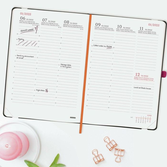 Agenda Finocam Capri Svv Happy A5 14,8 x 21 cm 2025 6