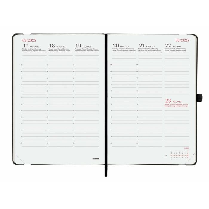 Agenda Finocam CAPRI FA5 Negro A5 14,8 x 21 cm 2025 4