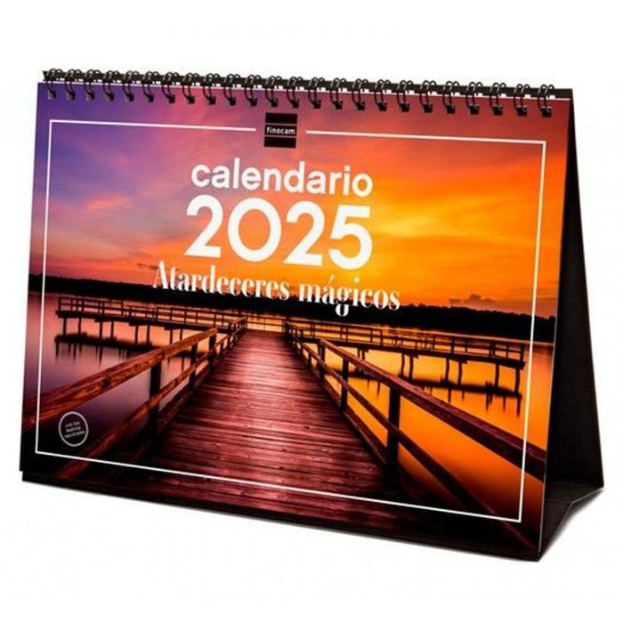 Finocam Calendario De Sobremesa Para Escribir S-210x150 mm Imágenes Atardeceres Mágicos 2025