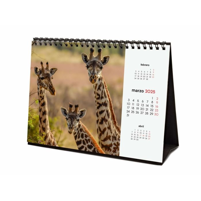 Calendario de Sobremesa Finocam FAUNA SALVAJE Multicolor Papel 21 x 15 cm 2025 3