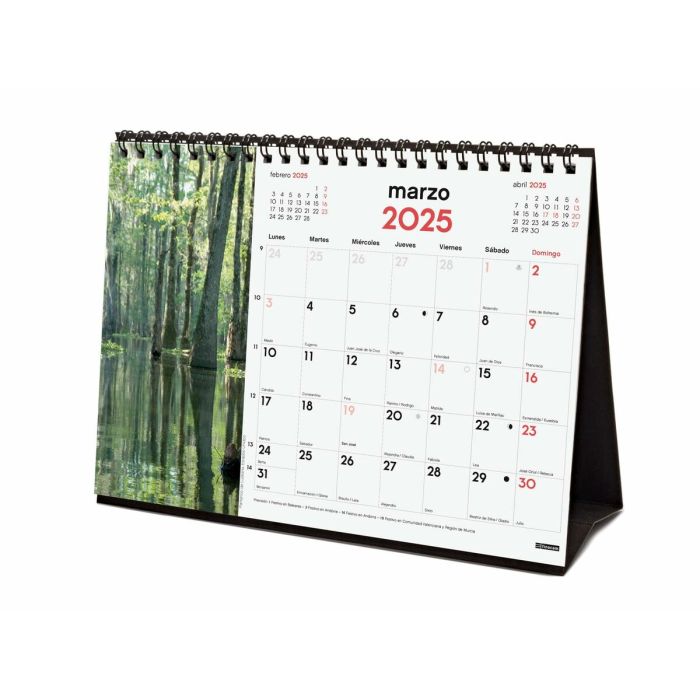 Calendario de Sobremesa Finocam NATURALEZA IMPACTANTE Multicolor Papel 21 x 15 cm 2025 4