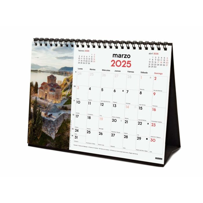 Calendario de Sobremesa Finocam MARAVILLAS DEL MUNDO Multicolor Papel 21 x 15 cm 2025 4