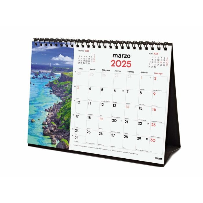 Calendario de Sobremesa Finocam PAISAJES PARADISÍACOS Multicolor Papel 21 x 15 cm 2025 4