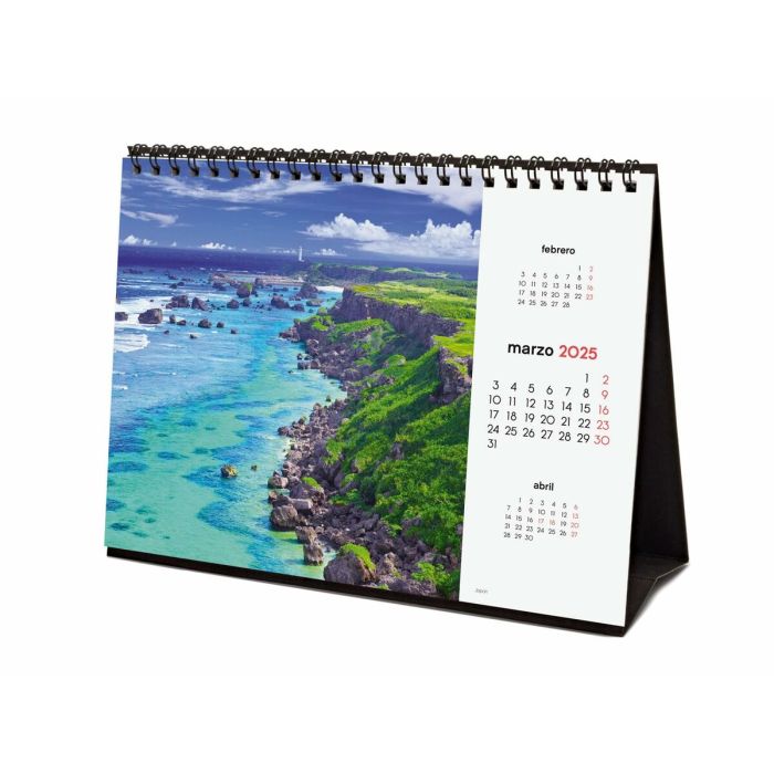 Calendario de Sobremesa Finocam PAISAJES PARADISÍACOS Multicolor Papel 21 x 15 cm 2025 3