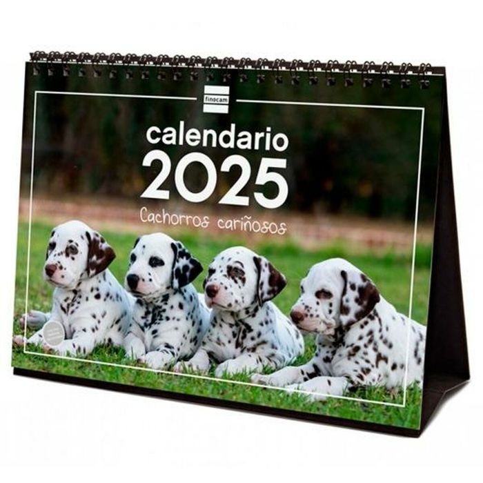 Finocam Calendario De Sobremesa Para Escribir S-210x150 mm Imágenes Cachorros 2025