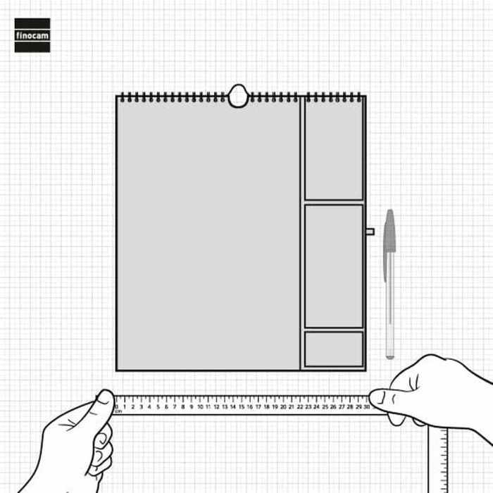 Calendario de pared Finocam Papel 2025 21,5 x 32,5 cm 1