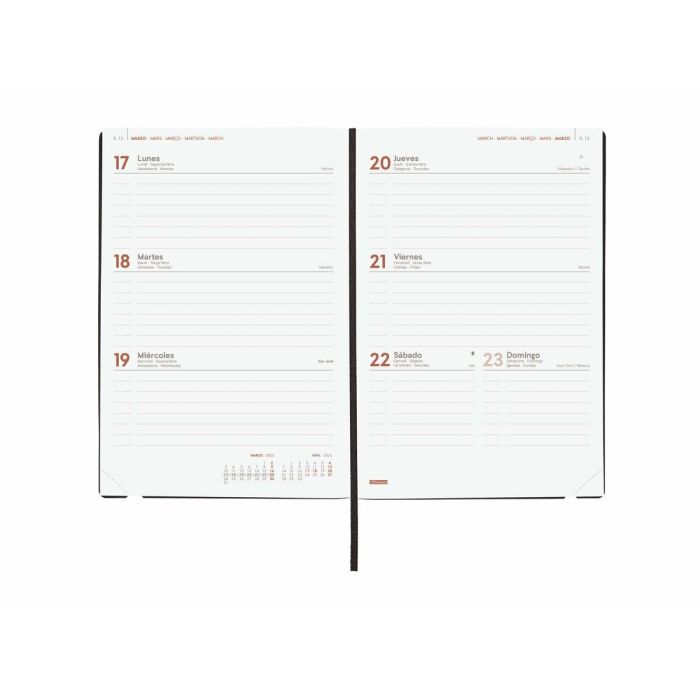 Agenda Finocam DYNAMIC MARA Y10 Negro A5 14 x 20,4 cm 2025 3