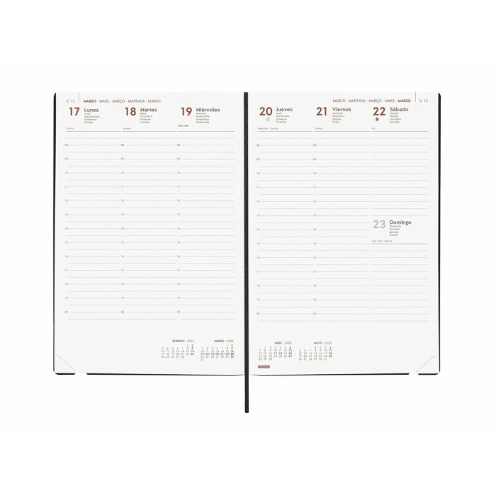 Agenda Finocam DYNAMIC MARA Y11 Negro 16,5 x 24 cm 2025 3