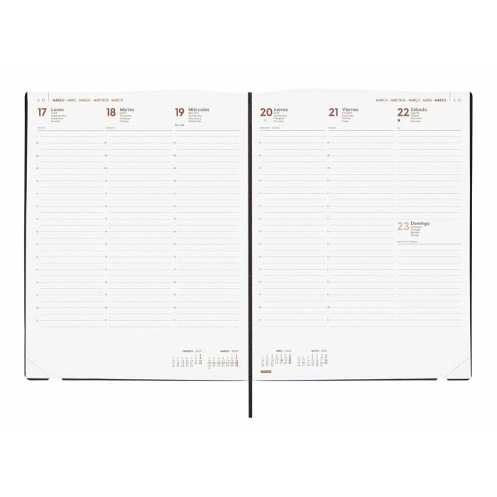 Agenda Finocam DYNAMIC MARA Y12 Azul 21 x 27 cm 2025 3