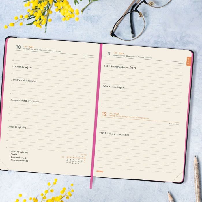 Agenda Finocam FLEXI JOY A5 14,8 x 21 cm 2025 Floral 6