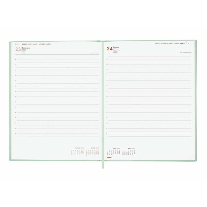 Agenda Finocam DYNAMIC LONDON Y12 Menta 21 x 27 cm 2025 3