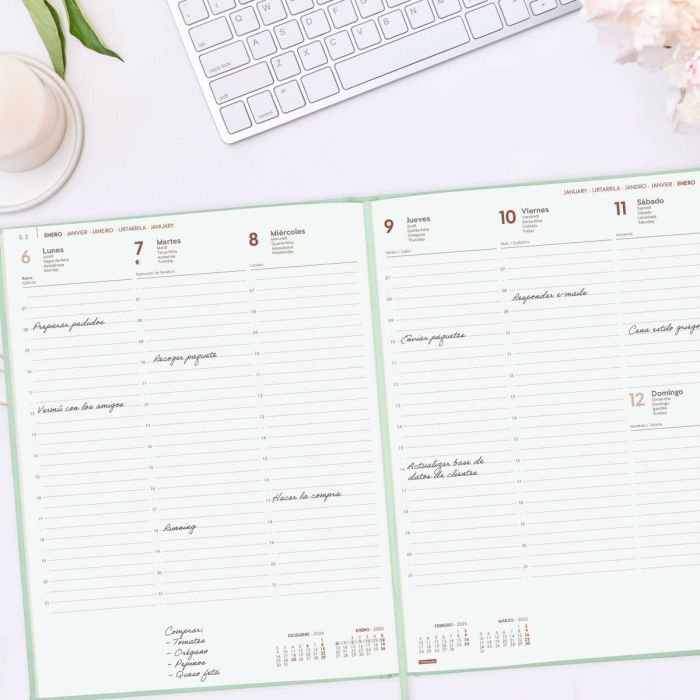 Agenda Finocam Dynamic London Y12 Menta 21 x 27 cm 2025 5 Agenda Finocam Dynamic London Y12 Menta 21 x 27 cm 2025 5