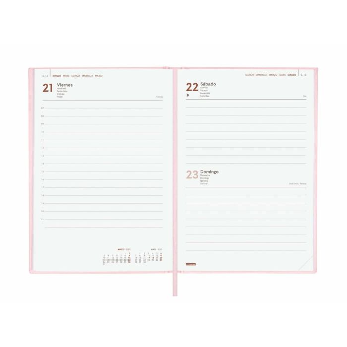 Agenda Finocam DYNAMIC LONDON Y10 Rosa A5 14 x 20,4 cm 2025 3