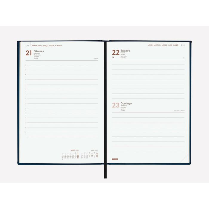 Agenda Finocam DYNAMIC LONDON Y10 Negro A5 14 x 20,4 cm 2025 3