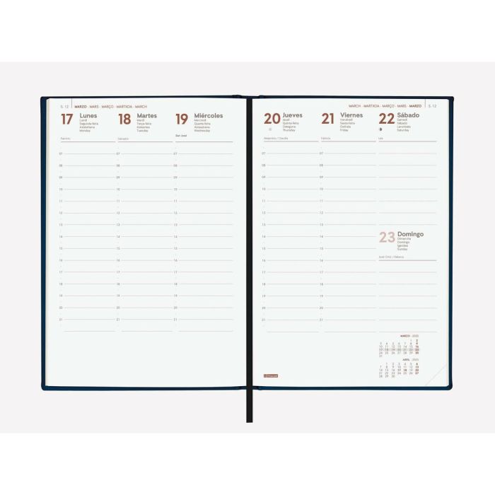 Agenda Finocam DYNAMIC LONDON Y10 Negro A5 14 x 20,4 cm 2025 3